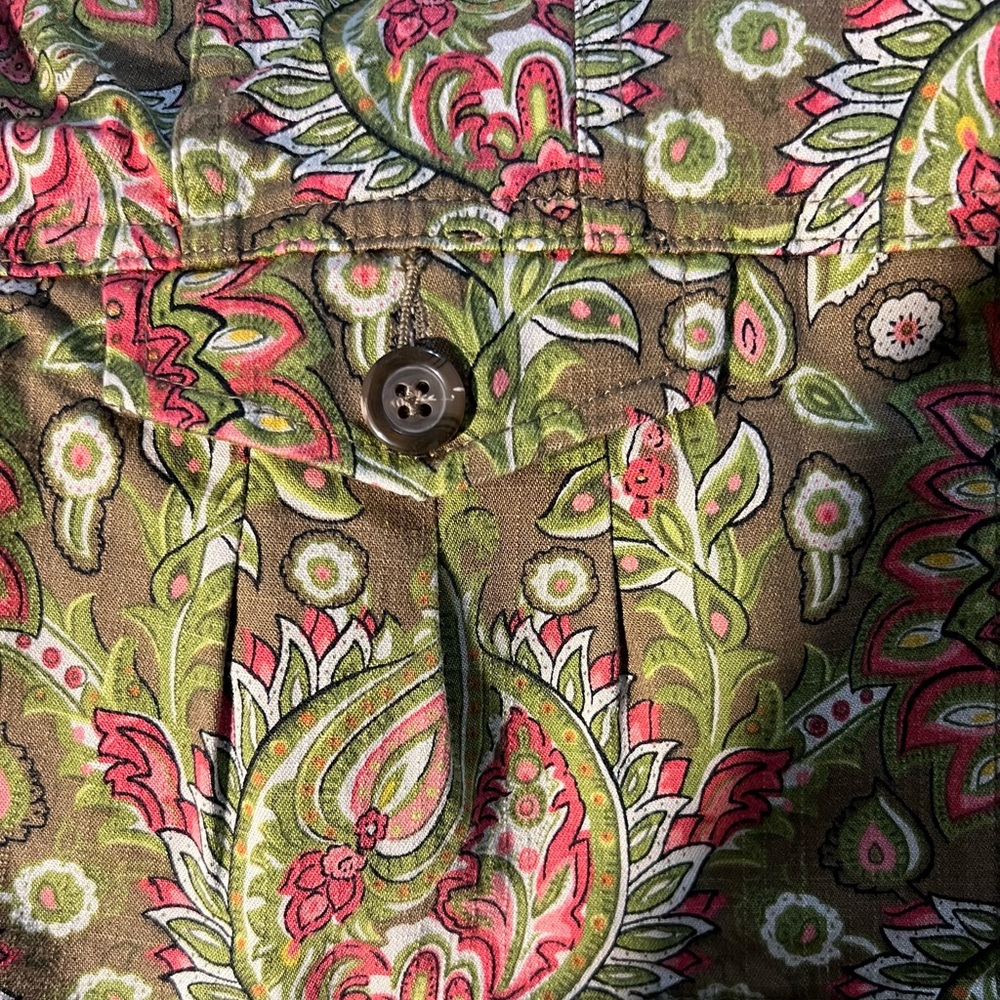 Charter Club Denim jacket Spandex Floral jacket Size Large - Picture 10 of 12